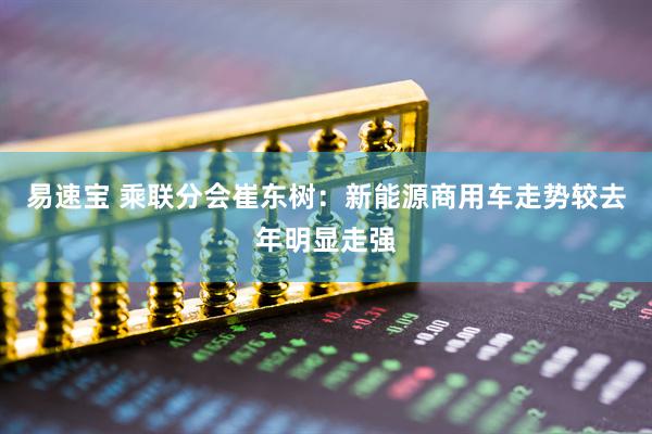 易速宝 乘联分会崔东树：新能源商用车走势较去年明显走强