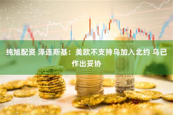 纯旭配资 泽连斯基：美欧不支持乌加入北约 乌已作出妥协