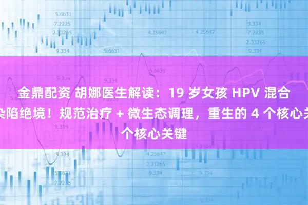 金鼎配资 胡娜医生解读：19 岁女孩 HPV 混合感染陷绝境！规范治疗 + 微生态调理，重生的 4 个核心关键